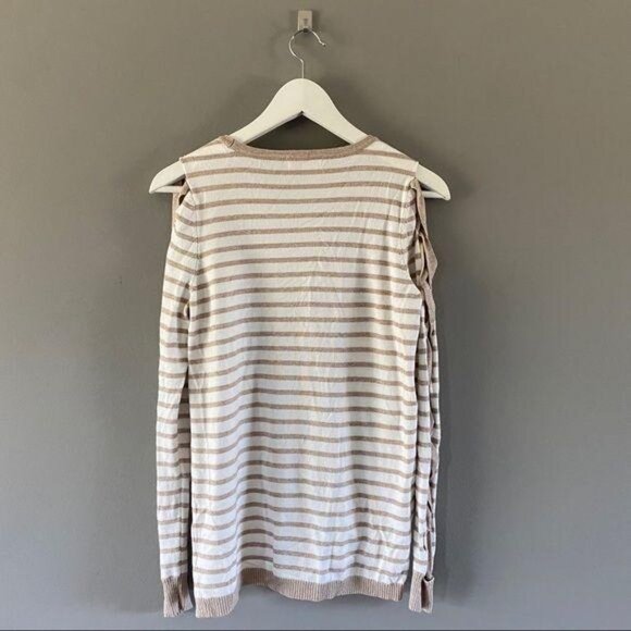 Skies Are Blue Pullover Sweater Cream Sz Small - Picture 6 of 8